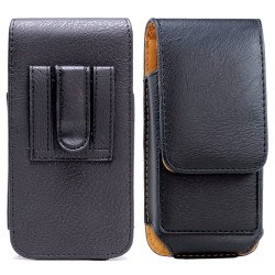 Vertical Card Pocket Double Loop Belt Clip Pouch Large 21 Fits iPhone SE and more (Black) Vertical Card Pocket Double Loop Belt Clip Pouch Large 21 Fits iPhone SE and more (Black)